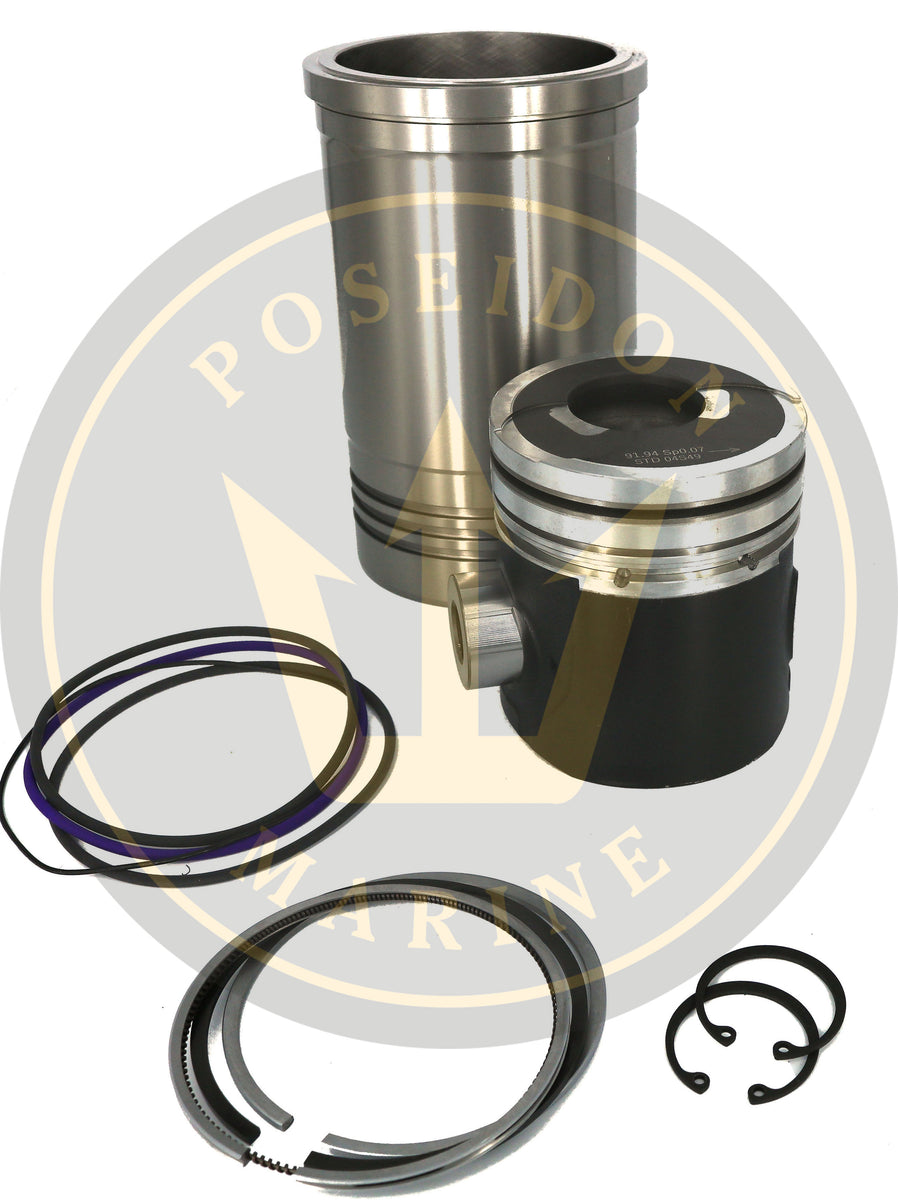 Cylinder liner kit for Volvo Penta marine diesel 31B 41B RO: 22389354 –  Poseidon Marine