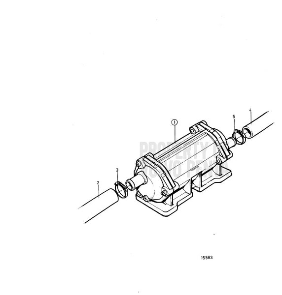 Hose sea water pump to oil cooler 860997