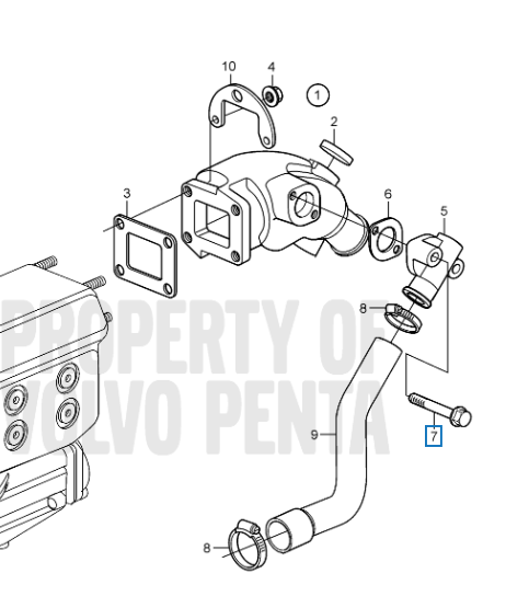 Volvo Penta Flanschschraube 994385 OEM