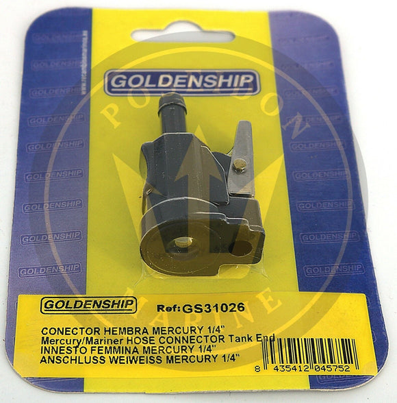 Goldenship® Fuel Connector Mercury Marine Tank End 22-142131 1/4