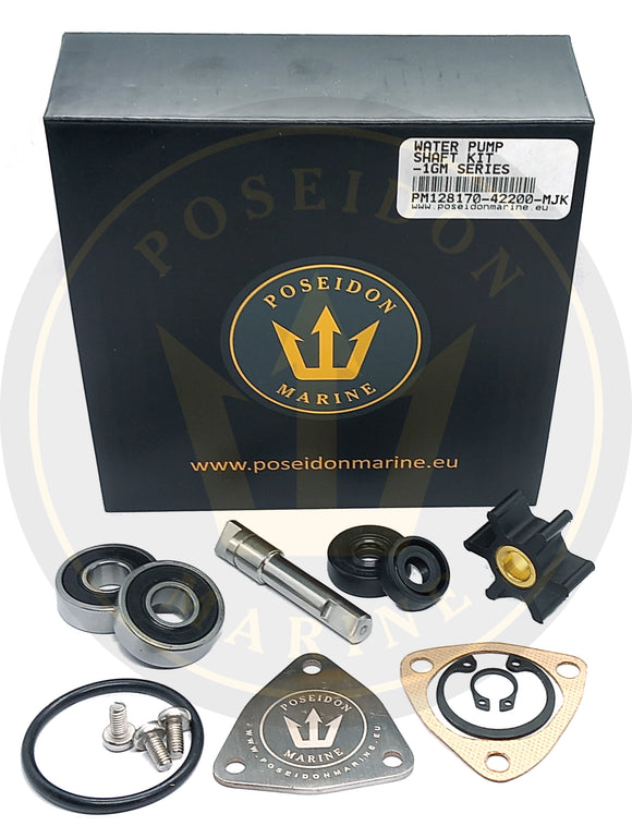 PoseidonMarine® Water pump shaft kit for Yanmar 1GM 1GM10 pump 128170-42200