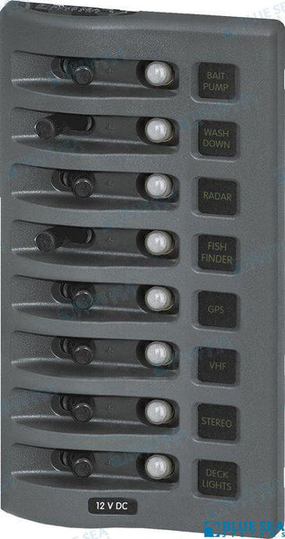 PANEL WD 12VDC CLB 8POS GRAY