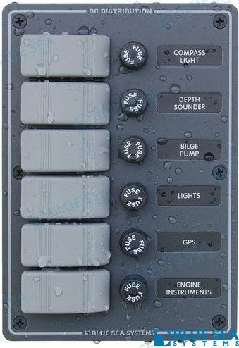 PANEL H2O 12VDC 6 POS VERT