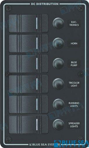 PANEL WP 6 POS. VERTICAL BLACK