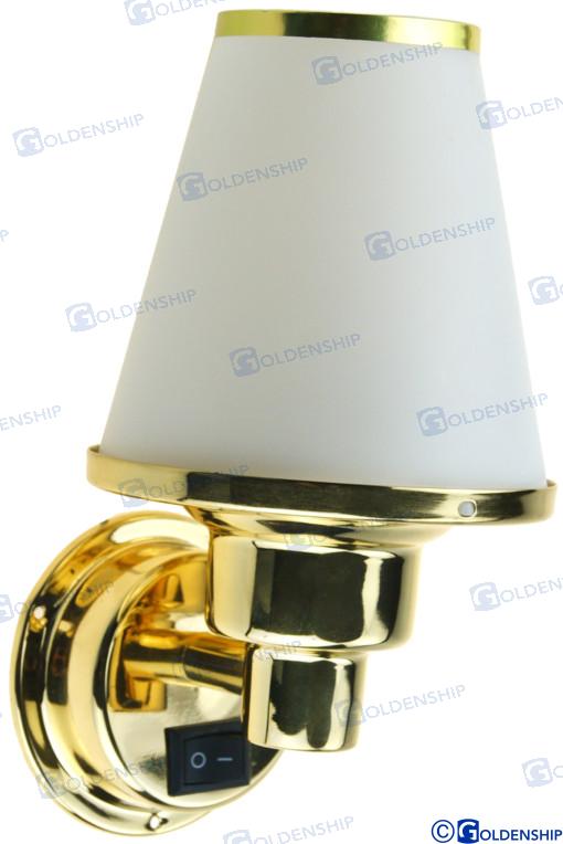 BULKHEAD LIGHT BRASS 10420