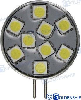 BULB G4 VERTICAL 9LED 1,8W 10/30V 10520