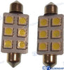 BULB FESTOON 6LED 1,3W 10/30V (2) ice Wh 10528