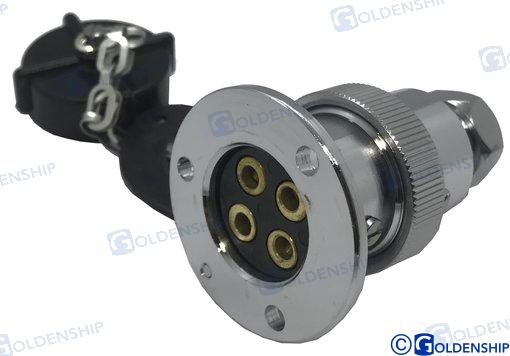 DECK CONNECTOR PLASTIC CAP 5A 4P 11025