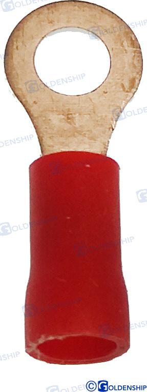 VINYL-INSULATED RING TERM. RED (25)