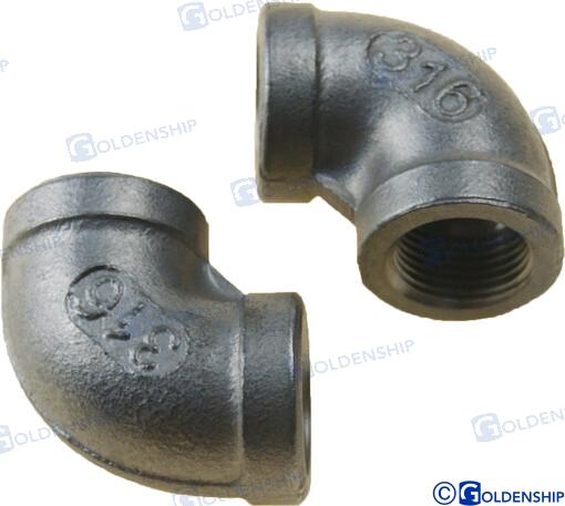 90? ELBOW BANDED AISI316 3/8" (2)