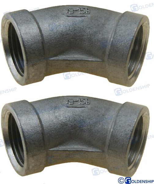 45? ELBOW BANDED INOX 3/8" (2)