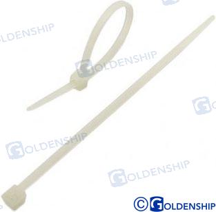 WHITE NYLON CABLE TIES 533X7,6 (100)