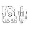 WIRE ROPE CLIP AISI-316 5MM (PACK 2)