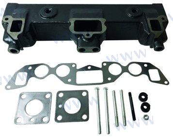 Exhaust manifold for Volvo Penta 4 cyl. (B20 series: AQ115, AQ130)