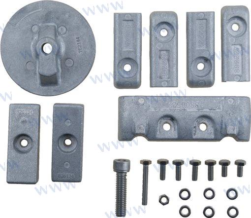 Recmar® aluminium anode kit for Mercury Verado 6 cyl.  8M0126671