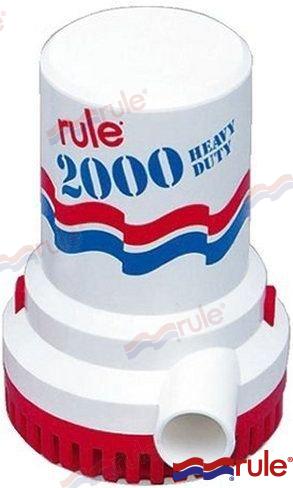 RULE® RU 12 BILGE PUMP 2000GPH 24V (JABSCO® 30240-2024)