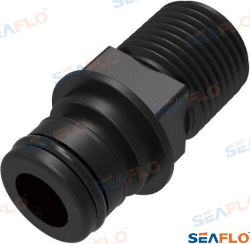 MNPT STRAIGHT CONNECTOR W/O-RING 3/4