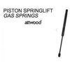 Piston Spring Lift Gas Springs (pick your spring pressure and extended / compressed size) ATTSL36-50-5