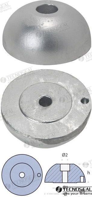 Anode Zinc propeller nut Ø60