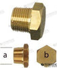 Anode, Yanmar brass plug 3/8'' Bspt