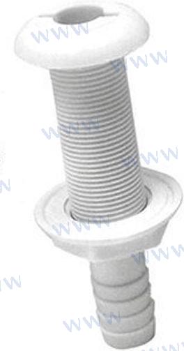 1" THRU HULL SCUPPER- STRAIGHT 1002