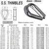 WIRE ROPE THIMBLE AISI-304 4MM  (4)